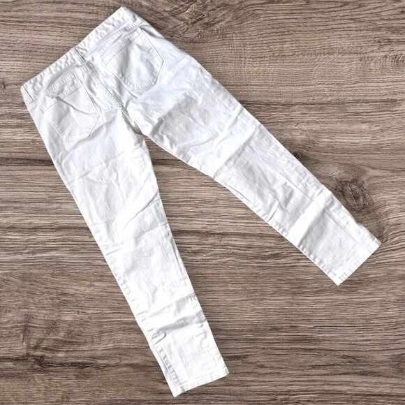 BROOKS BROTHERS 1818 White Classic Stretch Straight Leg Denim Jeans Preppy 4 - Picture 2 of 7